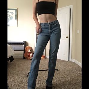 Button Up Blue Jeans